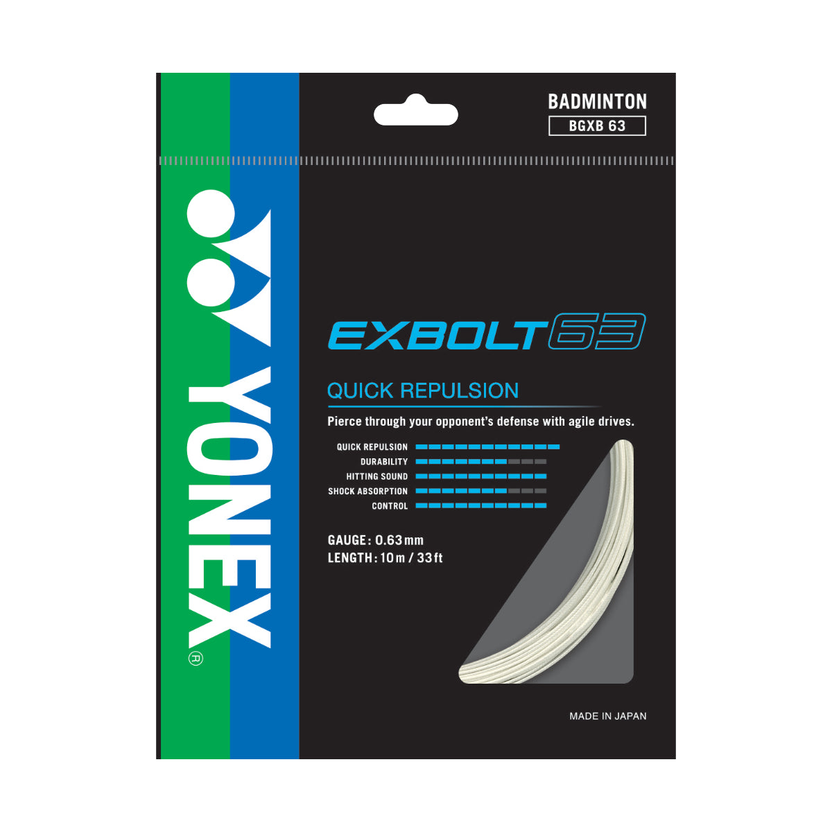Yonex Exbolt-63 set 10 meter