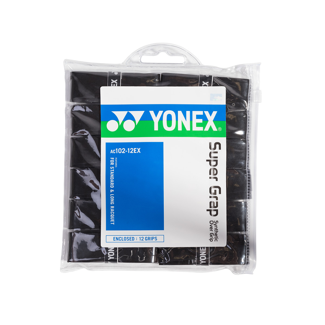 Yonex AC102EX Pack 12-Super Grap Zwart
